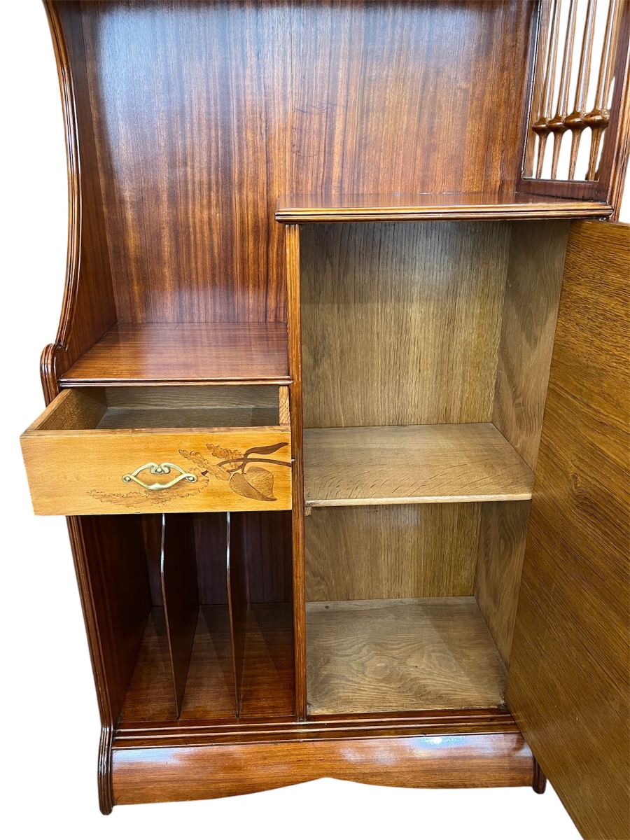 Art Nouveau Music Cabinet By Louis Majorelle, Featuring Wisteria-photo-2