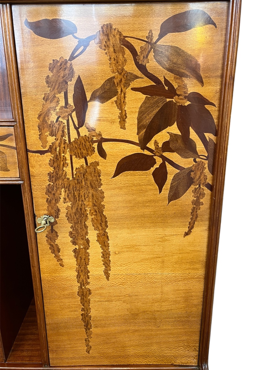 Art Nouveau Music Cabinet By Louis Majorelle, Featuring Wisteria-photo-1