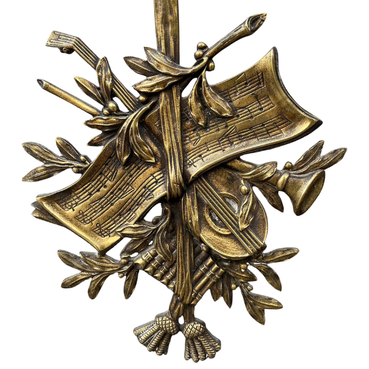 Louis XVI-style Gilded Bronze Fireplace Screen-photo-3