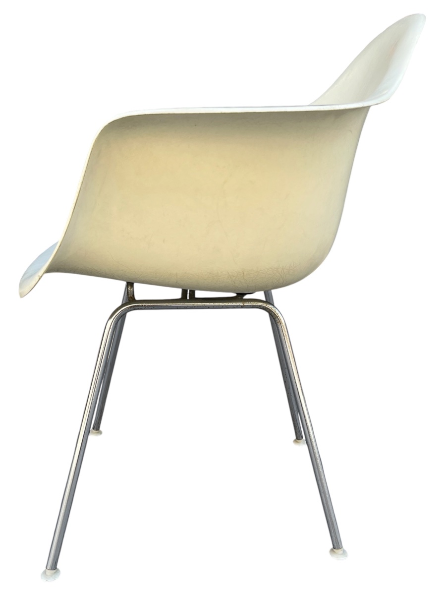 Set Of 3 Eames Plastic Armchairs (dax)-photo-4