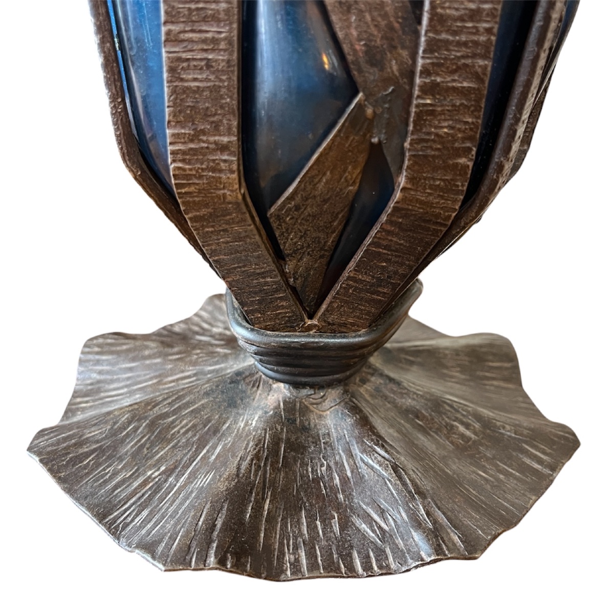 Vase Art déco Degué en verre soufflé-photo-1