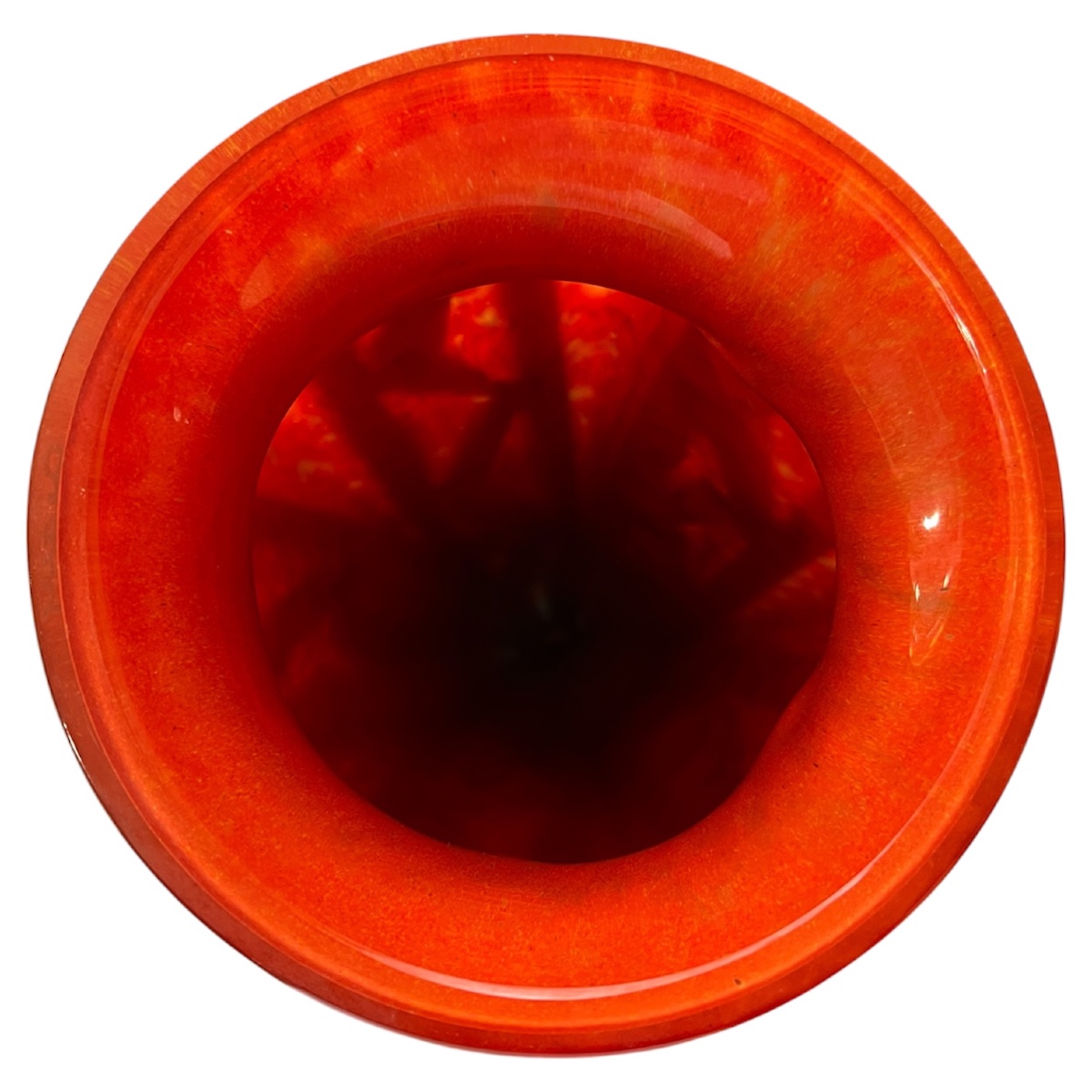 Vase Art déco Degué en verre soufflé-photo-3