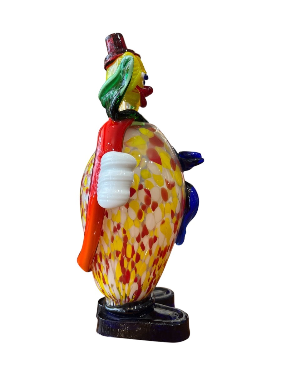 Murano Glass Clown From The 1930s-photo-4