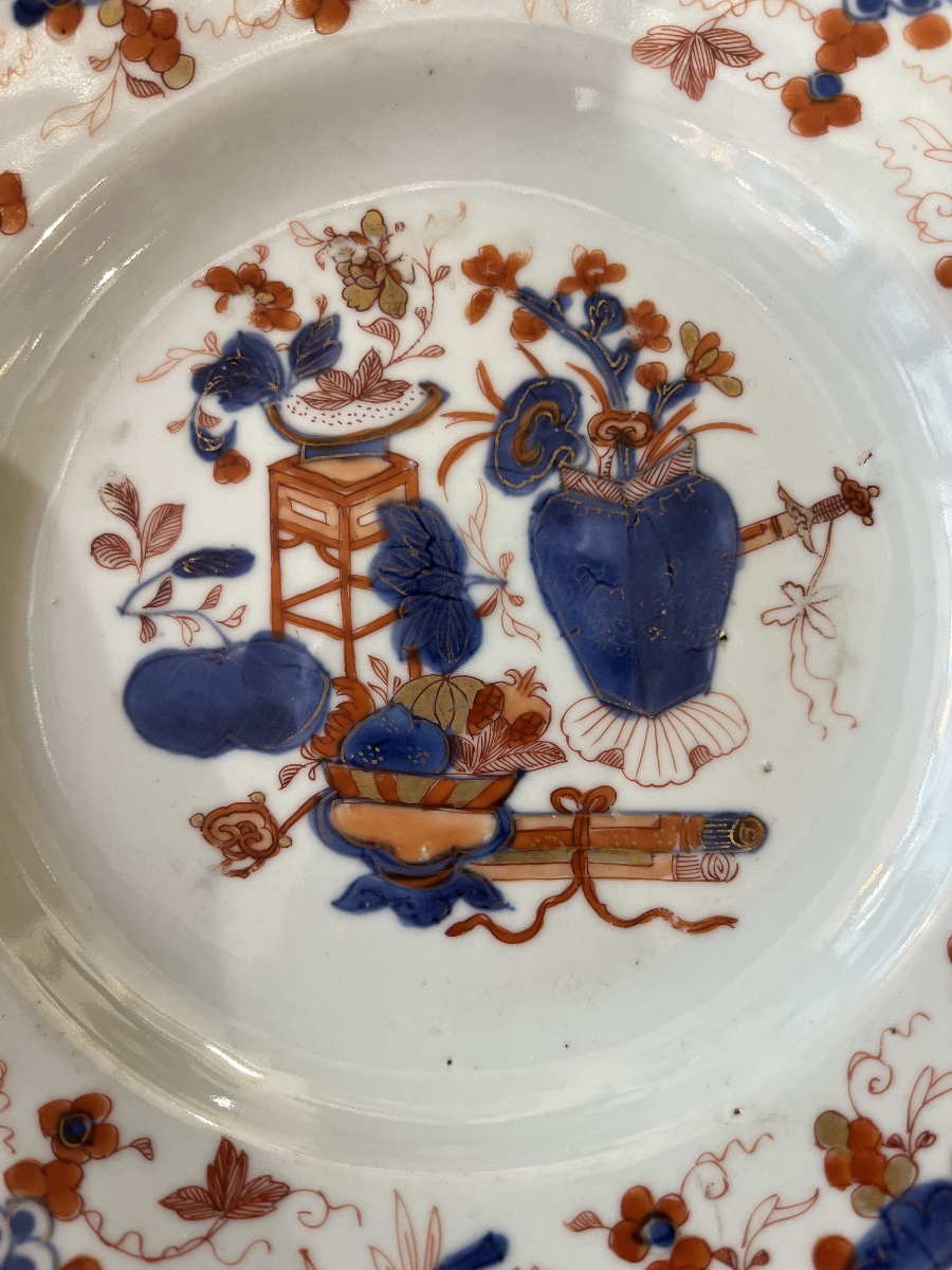 18th-century China Porcelain Plate From The Compagnie Des Indes-photo-2