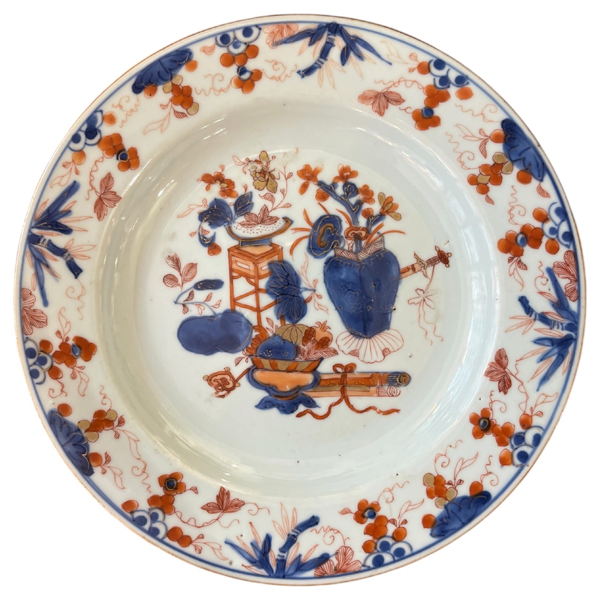 18th-century China Porcelain Plate From The Compagnie Des Indes