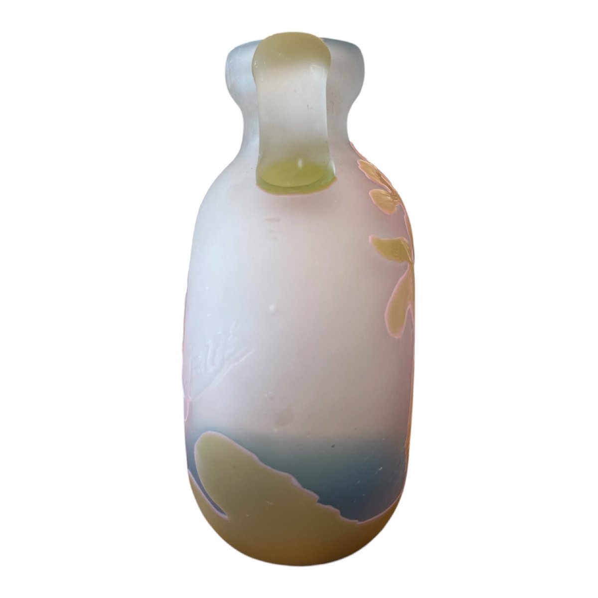 Art Nouveau Gourd-shaped Vase By émile Gallé With Clematis Motifs-photo-4
