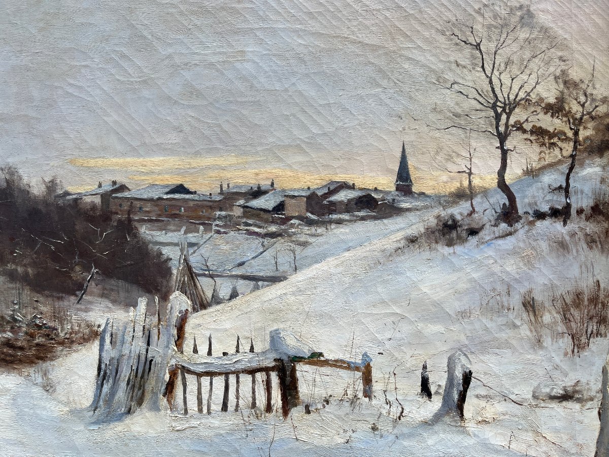 Henri Louyot - Snowy Landscape (photo By Alfred Renaudin)-photo-2