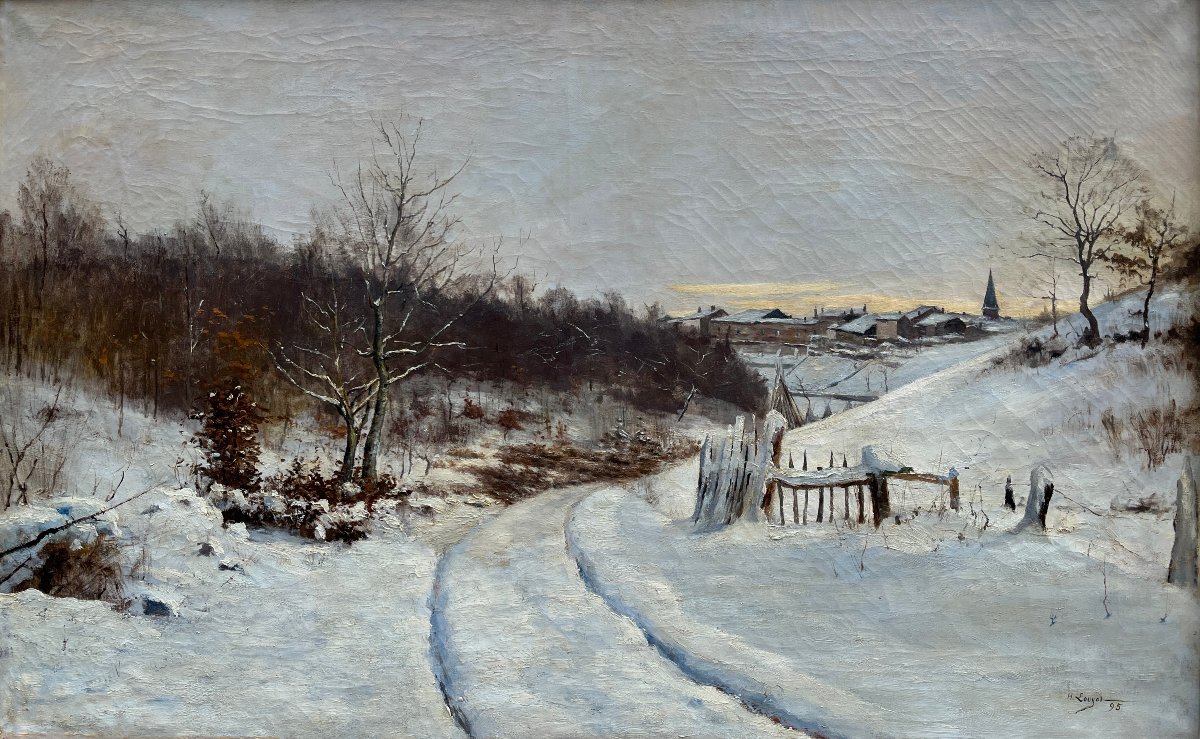 Henri Louyot - Snowy Landscape (photo By Alfred Renaudin)