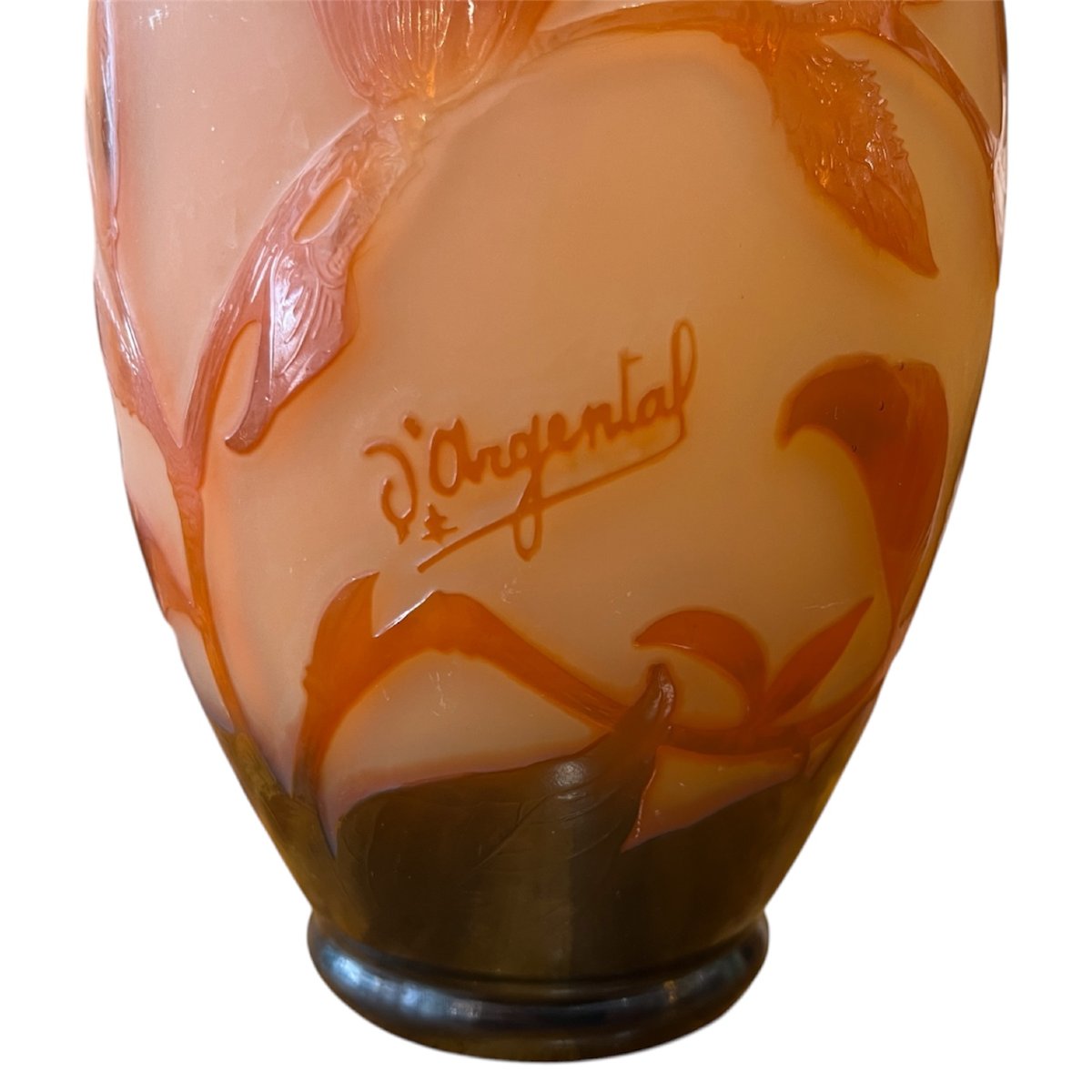 Art Nouveau Vase By Paul Nicolas D’argental Featuring Magnolias-photo-2