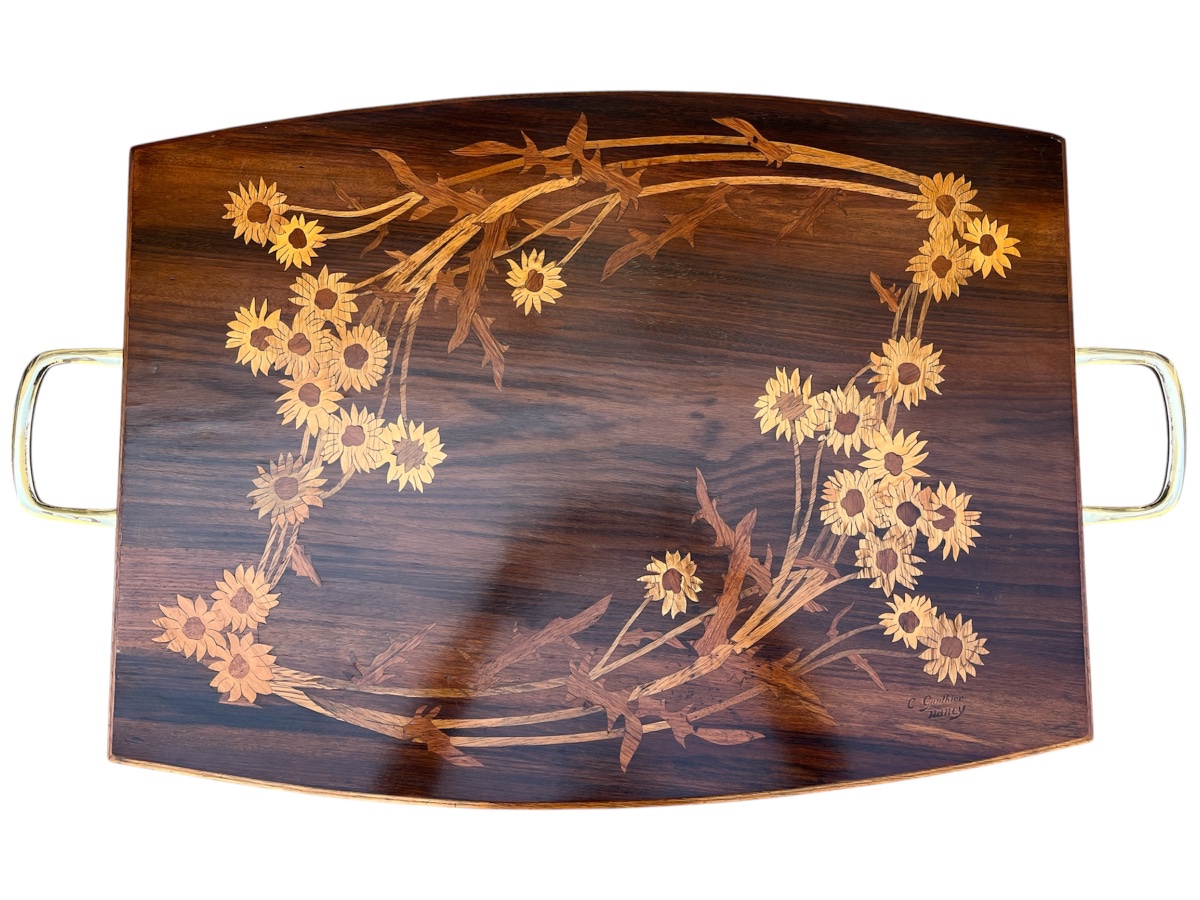 Camille Gauthier Art Nouveau Tea Table With Daisies-photo-2