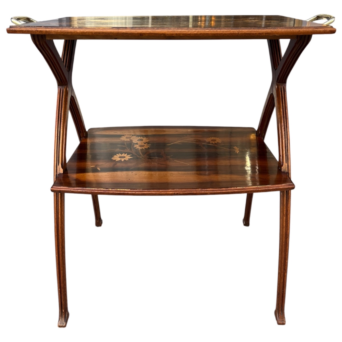Camille Gauthier Art Nouveau Tea Table With Daisies-photo-4