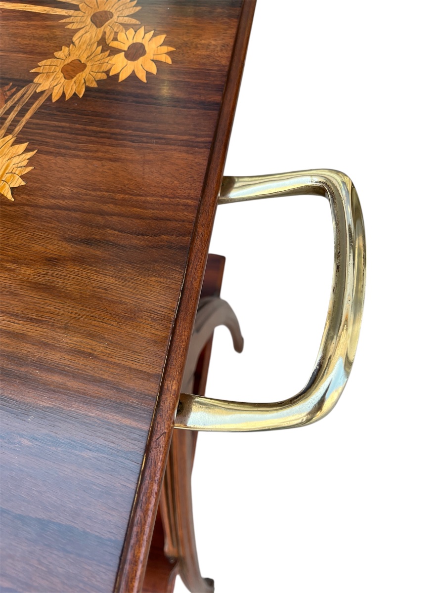 Camille Gauthier Art Nouveau Tea Table With Daisies-photo-2