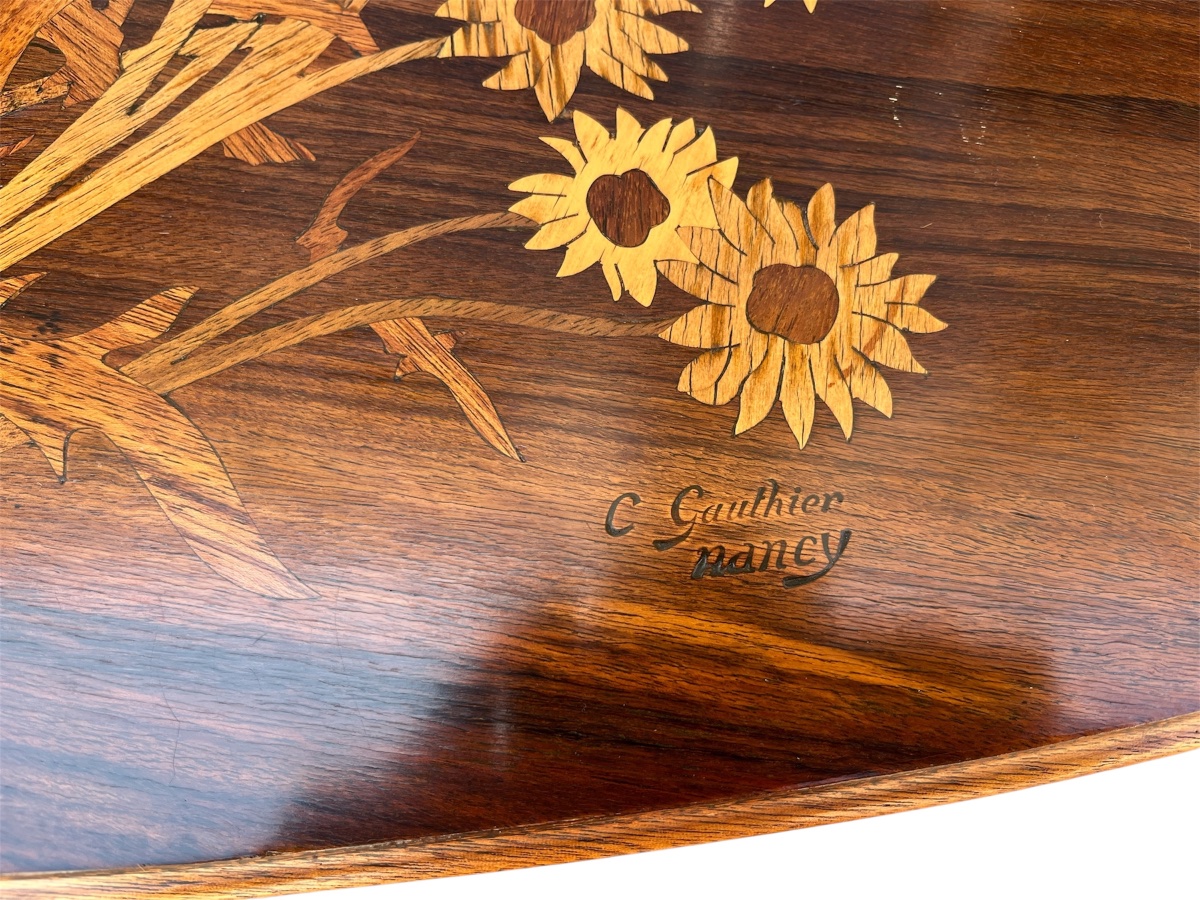 Camille Gauthier Art Nouveau Tea Table With Daisies-photo-3