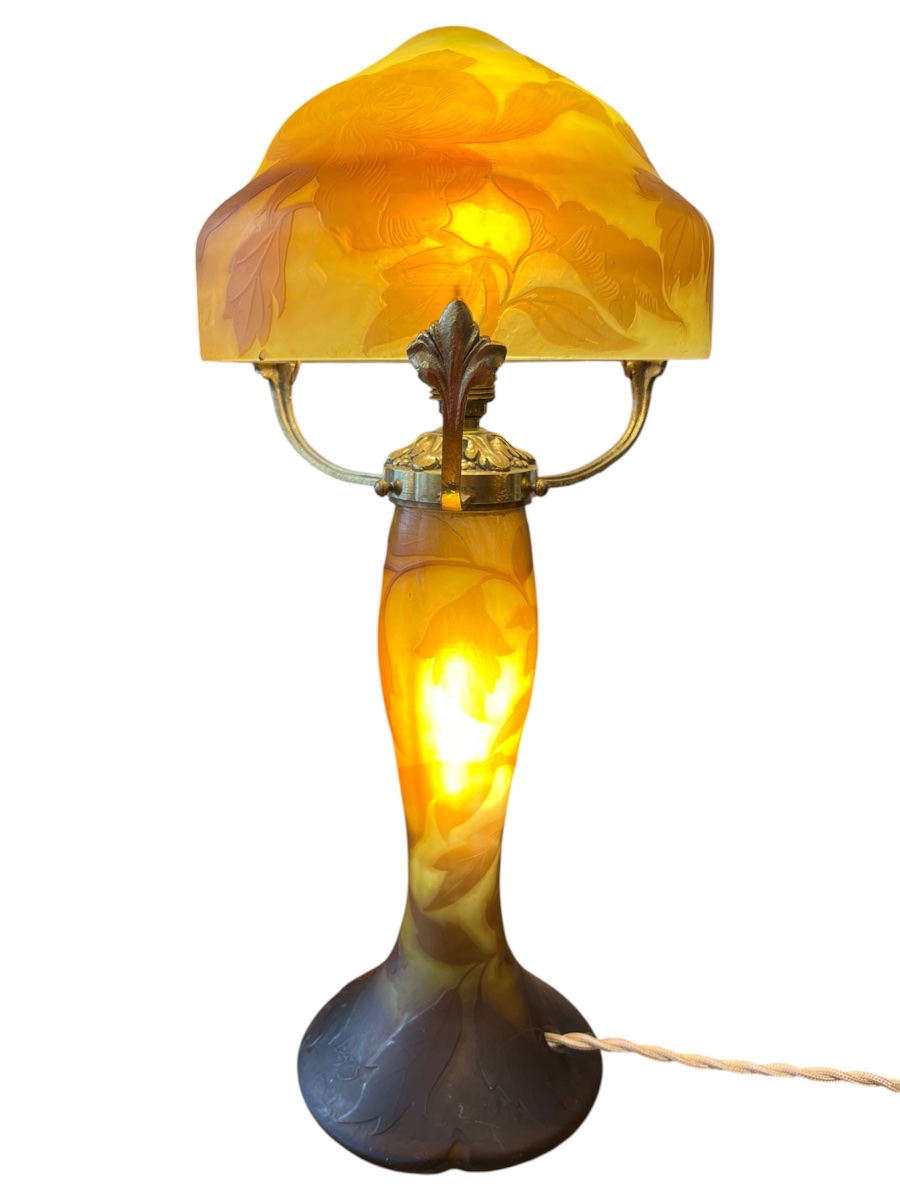 Art Nouveau Mushroom Lamp By Théodore Legras-photo-3
