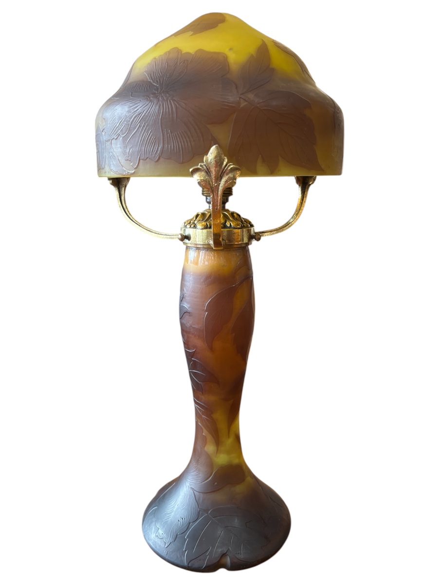 Art Nouveau Mushroom Lamp By Théodore Legras-photo-3