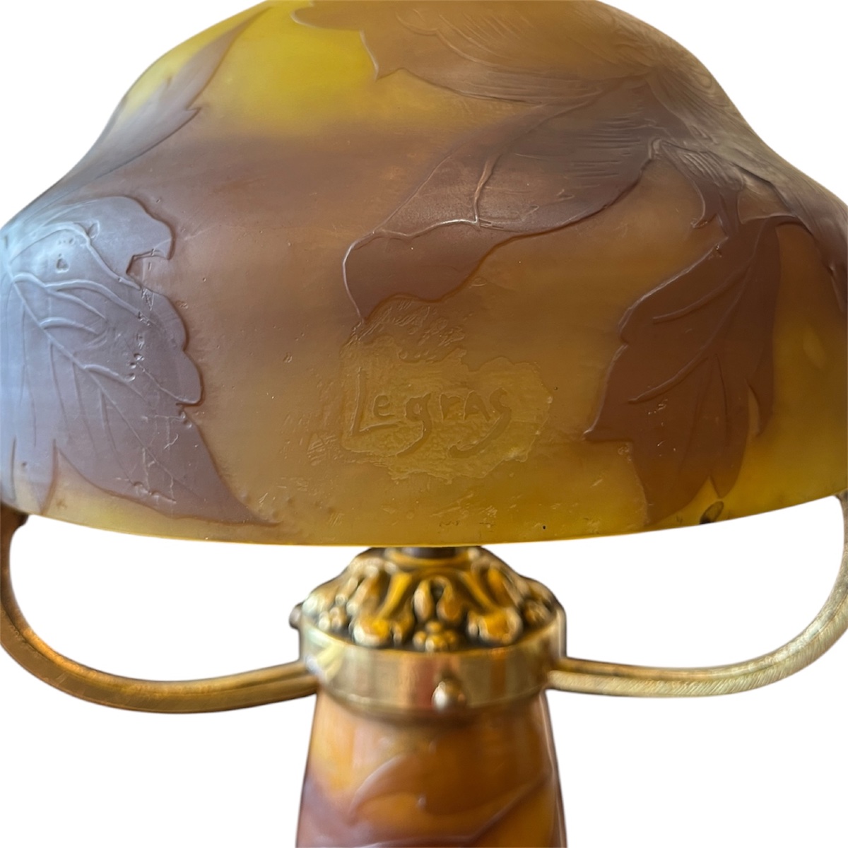 Art Nouveau Mushroom Lamp By Théodore Legras-photo-5