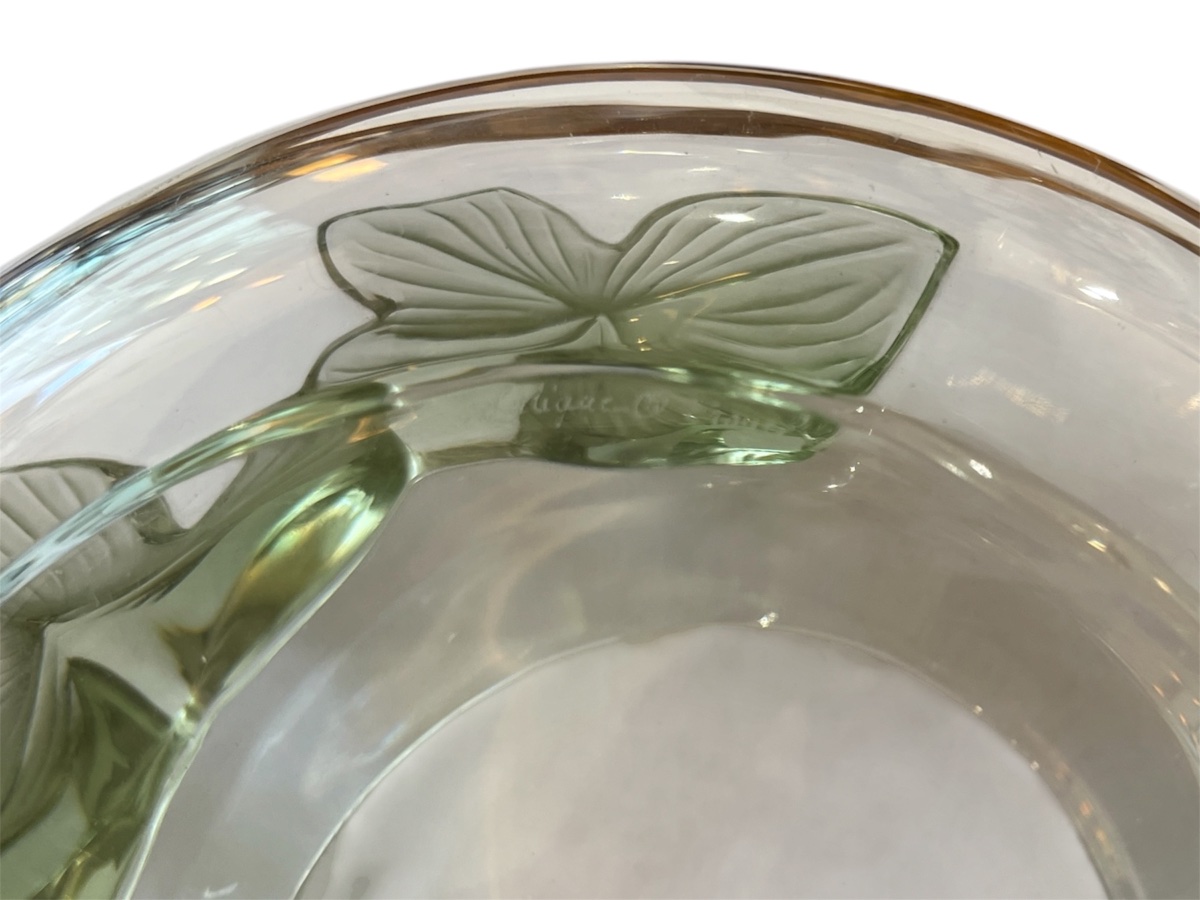 Coupe Lalique France en cristal modèle Lierre-photo-4
