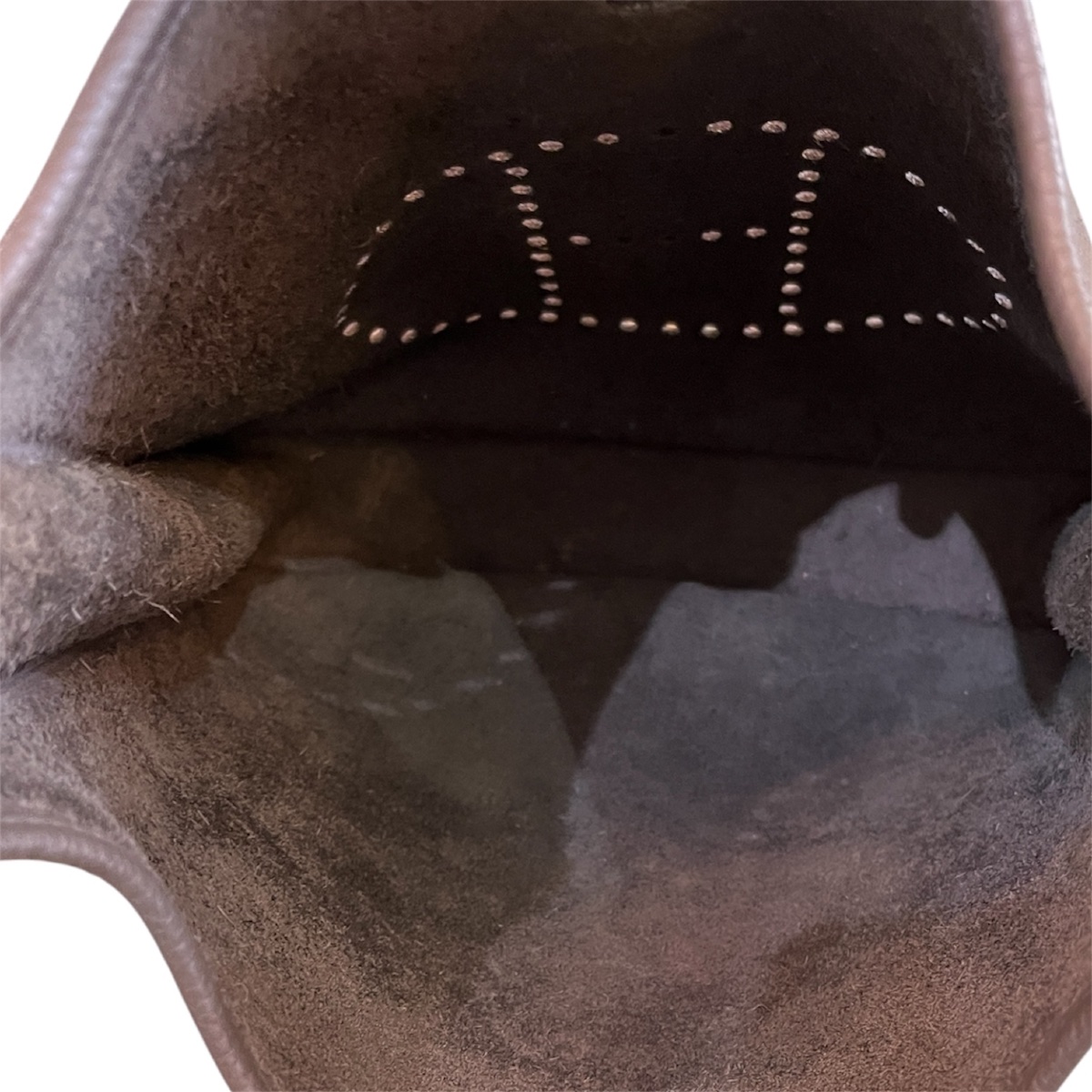 Sac Hermès Evelyne III PM gris graphite cuir de veau Clémence-photo-3