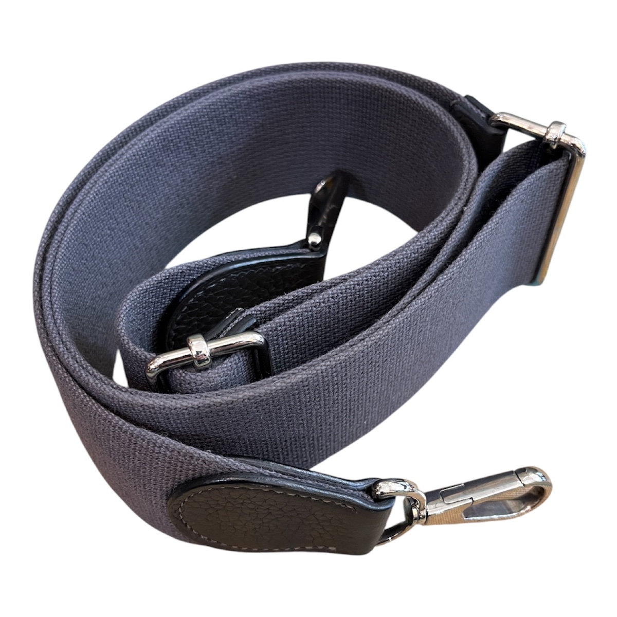 Sac Hermès Evelyne III PM gris graphite cuir de veau Clémence-photo-6