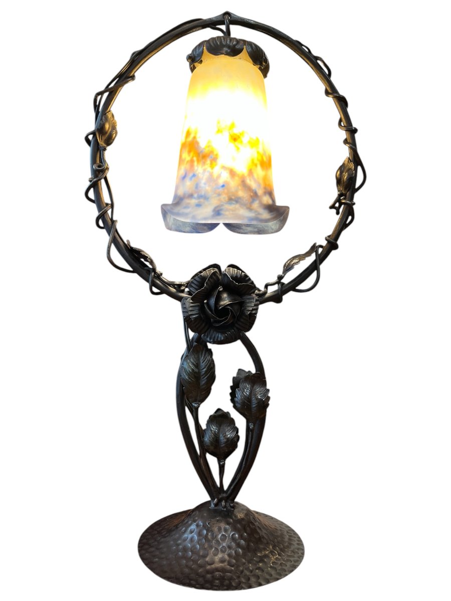Lampe à poser Art nouveau Muller Frères Lunéville