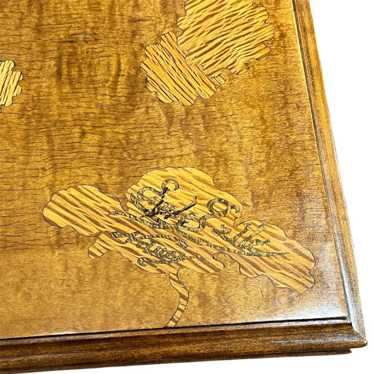 Table à jeu Art nouveau Émile Gallé aux pavots-photo-5