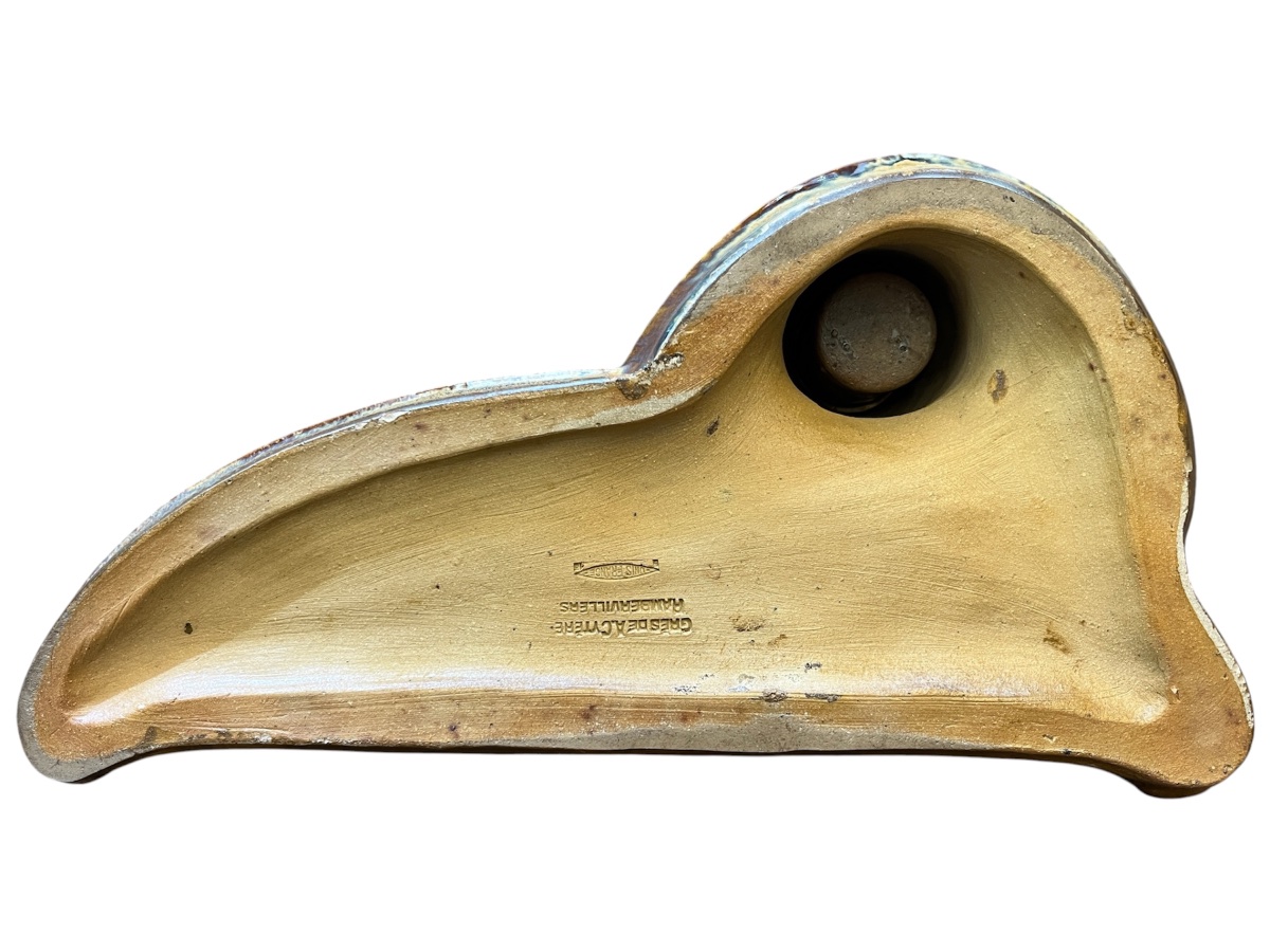 Encrier Art nouveau en grès flammé Cythère Rambervillers-photo-2