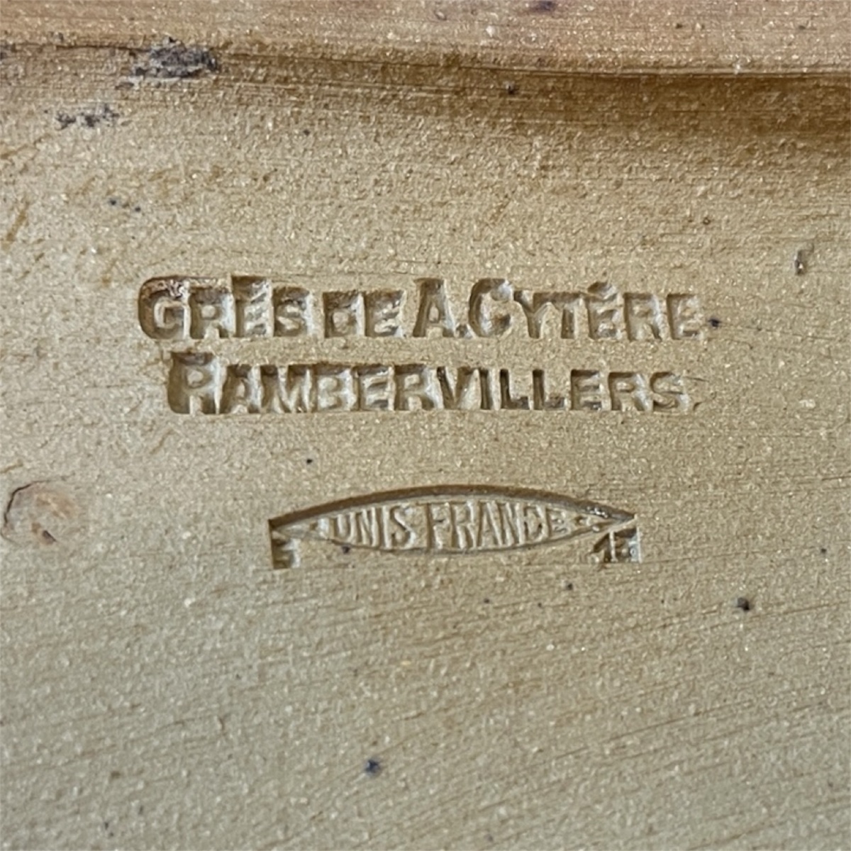 Encrier Art nouveau en grès flammé Cythère Rambervillers-photo-3