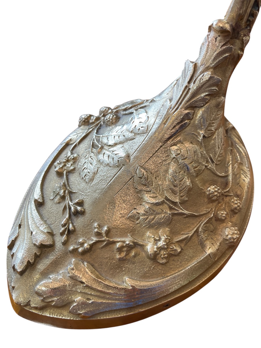 Art Nouveau Table Lamp By Muller Frères Lunéville, Featuring Virginia Creeper-photo-3