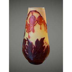 émile Gallé Vase With Hearts Of Mary