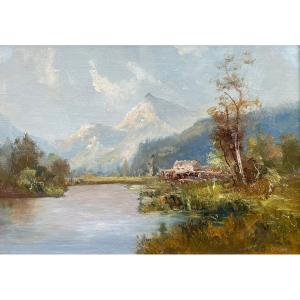 Alfred Godchaux - Scène montagneuse