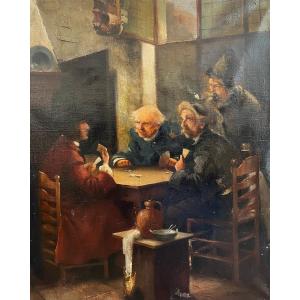 Eugen Adam - Card Game, 19th Century