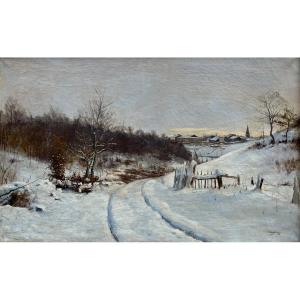 Henri Louyot - Snowy Landscape (photo By Alfred Renaudin)