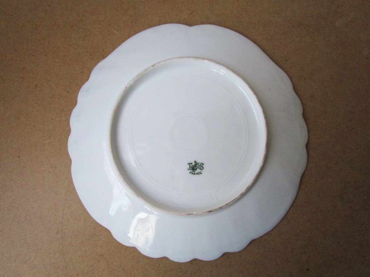 Superb Selfish Lunch Cup In Limoges Porcelain Art Nouveau Dejeuner Egoiste-photo-6