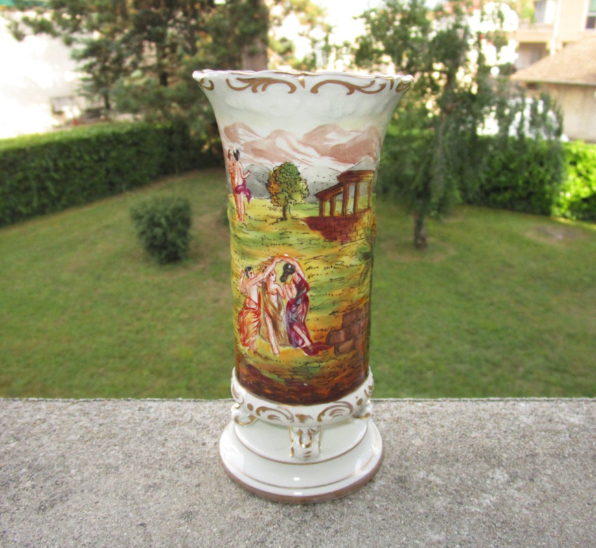 Very Beautiful Nineteenth Vase In Porcelain From Florence Doccia Ginori Nineteenth In Perfect Condition Circa 1860 1880-photo-4