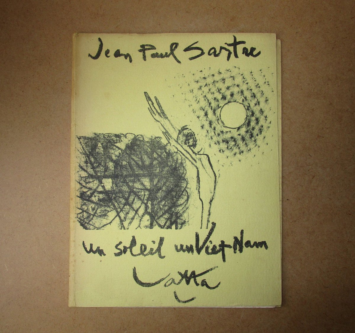 Rare Livre Ancien Numéroté Jean-paul Sartre Un Soleil Un Vietnam 2000 Exemplaires Très Bon état