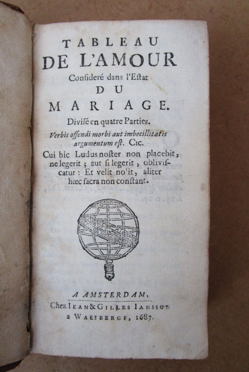 Livre Ancien Tableau De l'Amour Considéré Dans l'Estat Du Mariage 1687 Sexologie éd Clandestine-photo-5