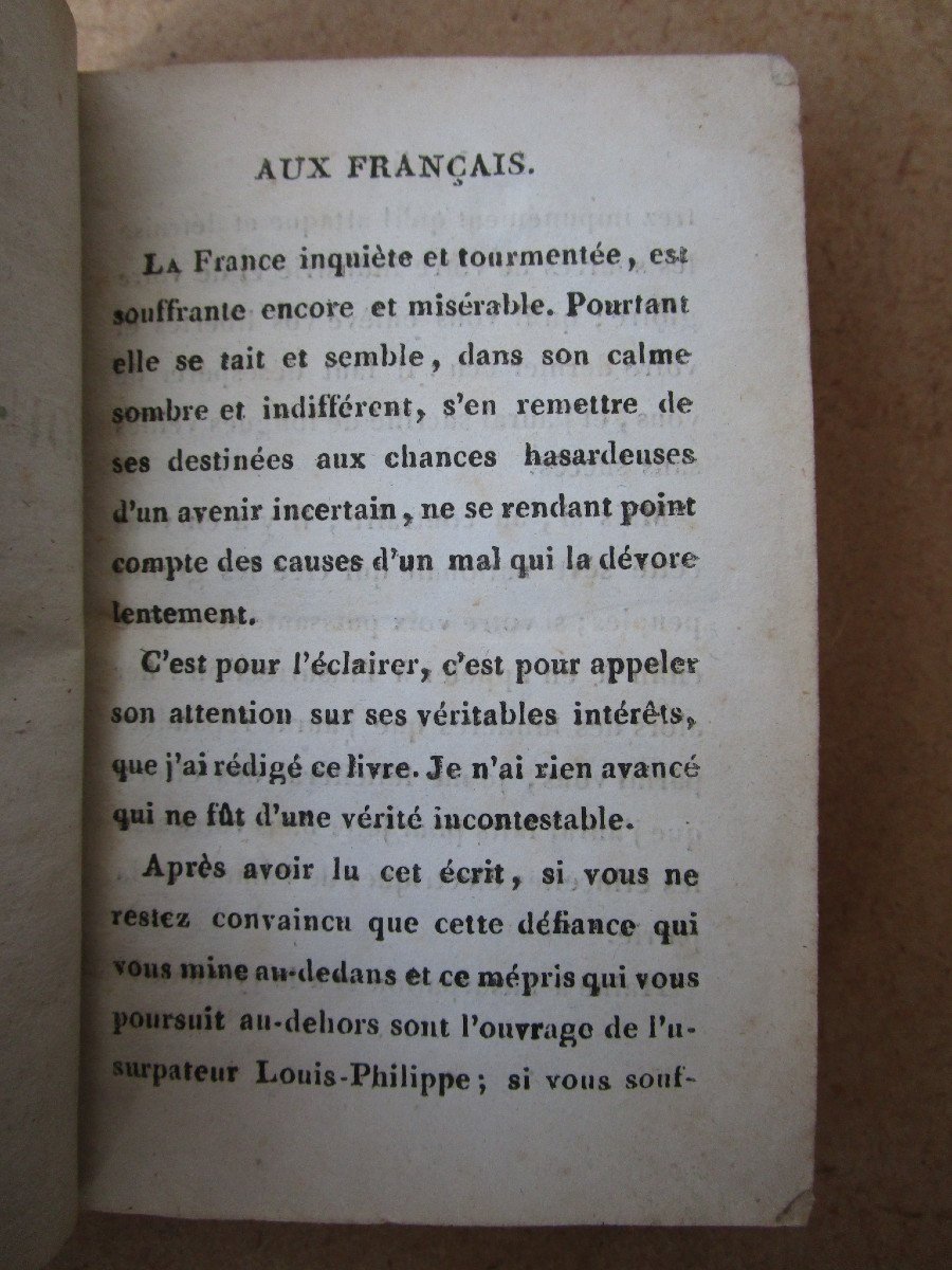 Livre Ancien Rare Biographie Impartiale De Louis Philippe 1833 Pamphlet Diatribe Critique.-photo-5