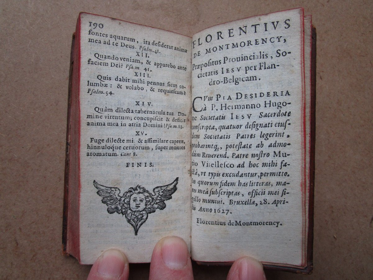 Ancien Rare Livre d'Amour Spirituel Pia Desideria Hugo Hermann 1636 Très Nombreuses Gravures. -photo-7