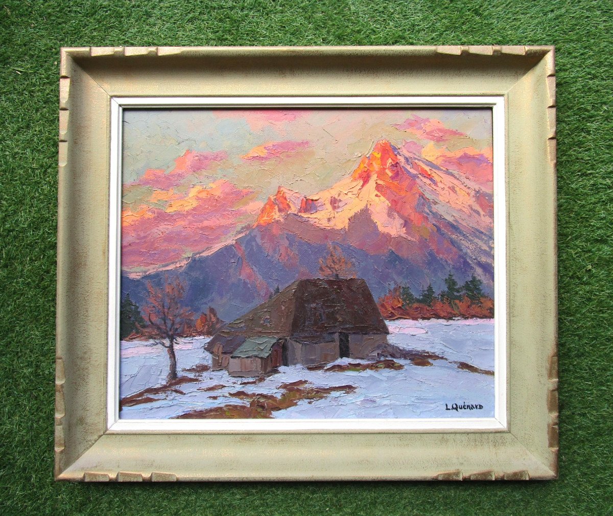 Lucien Quénard,  Tableau De Montagne, Le Grand Som, Refuge Chartreuse, Crolles, Grenoble