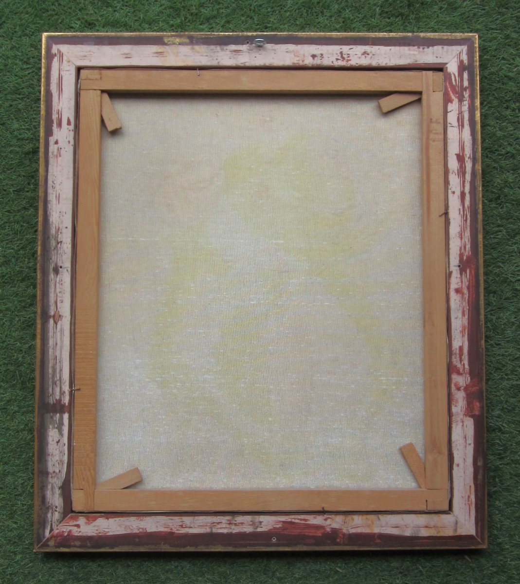 André Deymonaz, Huile Sur Toile Signée, Femme Dans La Lavande En Provence, Tableau Provençal.-photo-3