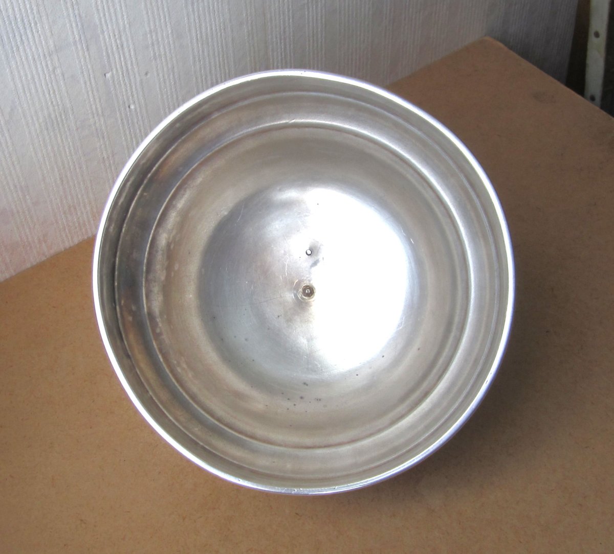 Antique Beautiful 19th Century Silver-plated Metal Table Service Bell, Monogram Initials Im Or Mi -photo-3