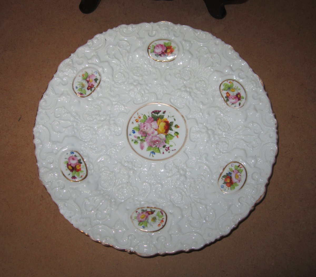 Two Very Beautiful 19th Century Paris Porcelain Plates Signed Jp For Jacob Petit.-photo-3