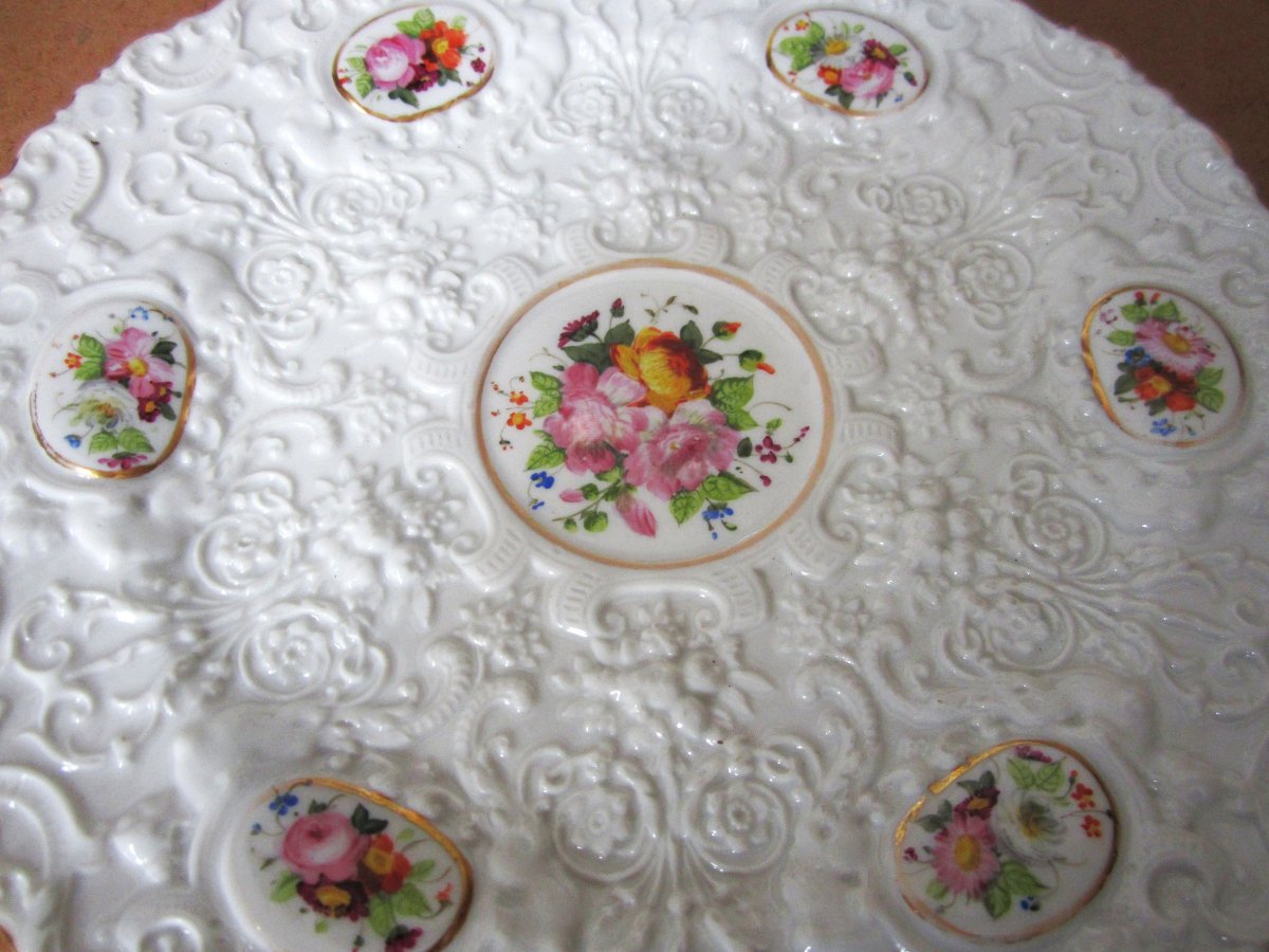 Two Very Beautiful 19th Century Paris Porcelain Plates Signed Jp For Jacob Petit.-photo-4