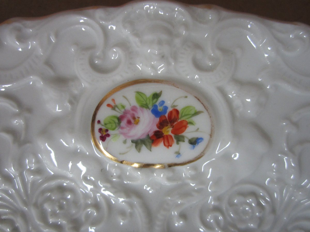 Two Very Beautiful 19th Century Paris Porcelain Plates Signed Jp For Jacob Petit.-photo-3