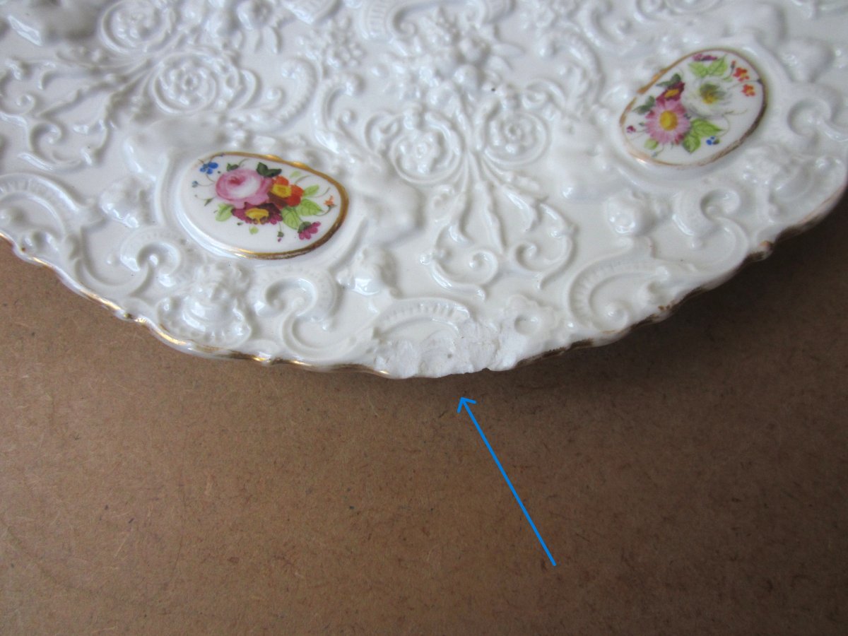 Two Very Beautiful 19th Century Paris Porcelain Plates Signed Jp For Jacob Petit.-photo-7