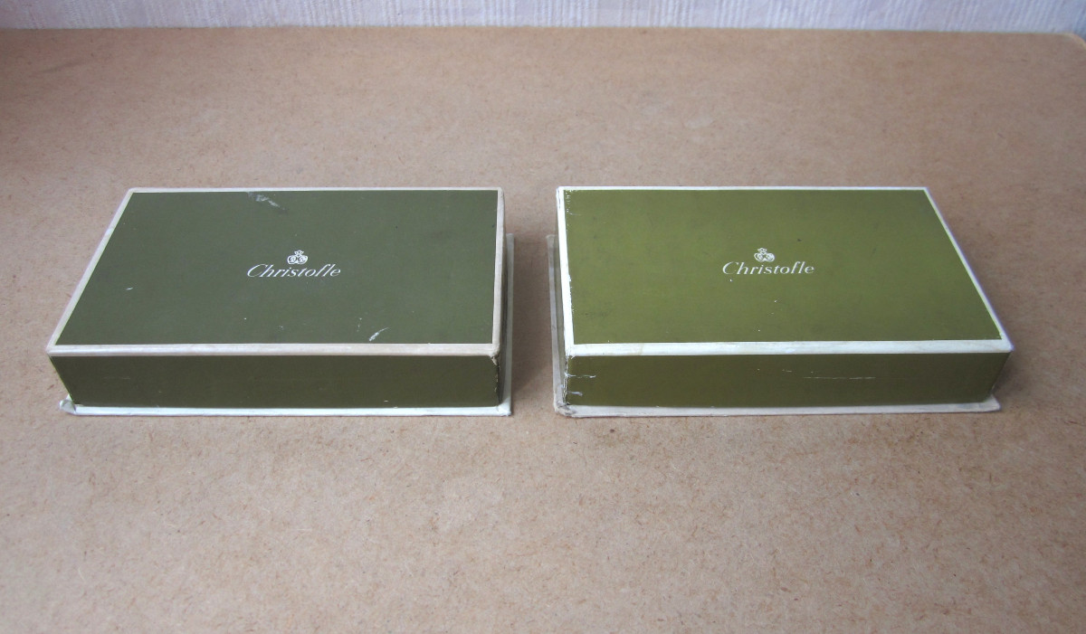 12 Christofle Knife Rests In Very Good Condition, 4 Ball Or Atomium Model, In Boxes.-photo-5