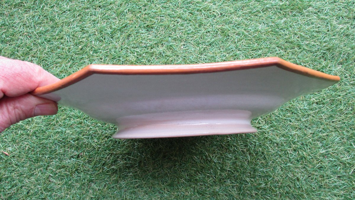 Ulysse Besnard, Beautiful Decorative Earthenware Plate From Blois With A Salamander Motif, 1889, Perfect Condition-photo-4