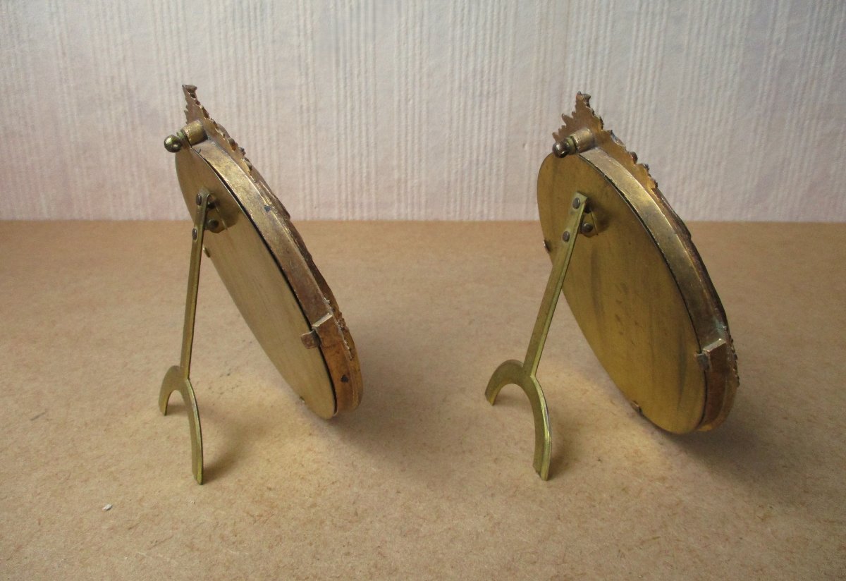 A Very Beautiful Pair Of Bronze Photo Frames From The Napoleon III Period, Circa 1860-1880.-photo-3