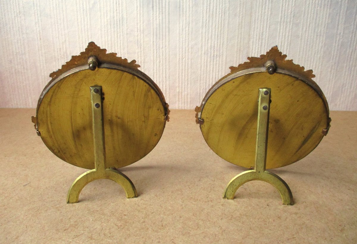 A Very Beautiful Pair Of Bronze Photo Frames From The Napoleon III Period, Circa 1860-1880.-photo-4