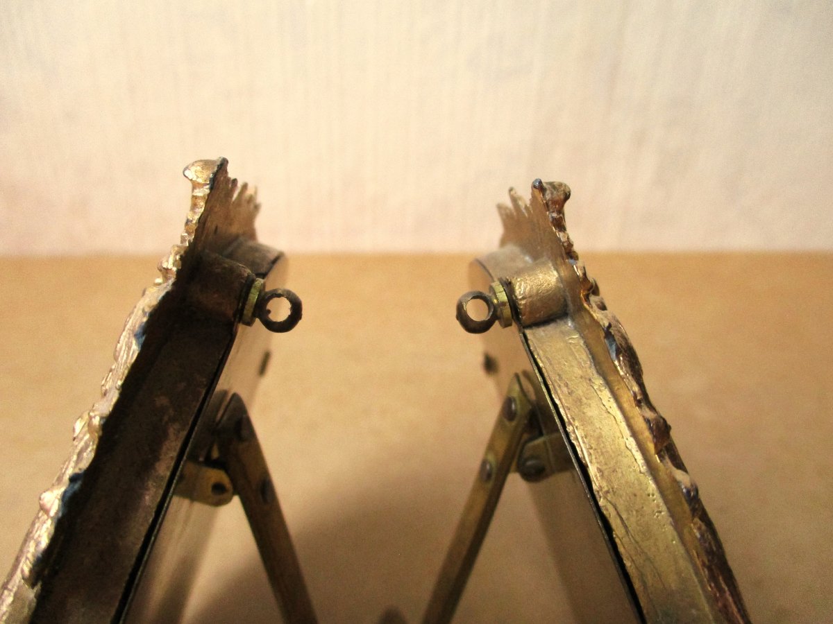 A Very Beautiful Pair Of Bronze Photo Frames From The Napoleon III Period, Circa 1860-1880.-photo-6